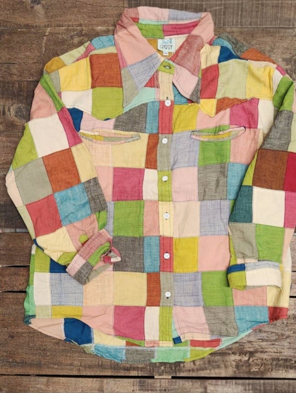 #1983 Jaded Gypsy To The Point Top - Patchwork Dreams